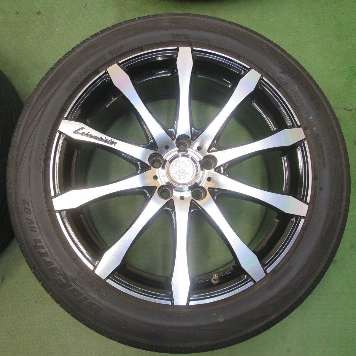 バリ溝！22年！9分★225/55R19 Lehrmeister NONINO ヨコハマ BluEarth-RV RV03 ブルーアース RV02 レアマイスター ノニーノ 19インチ PCD114.3/5H★6043007イノ