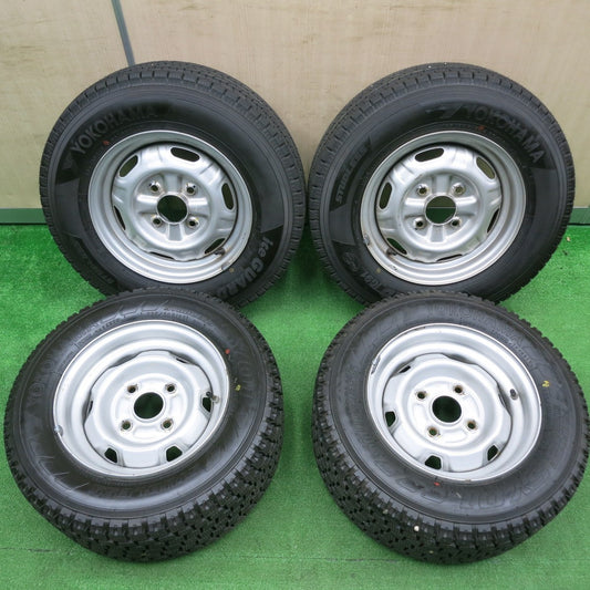 [送料無料] タイヤほぼ未使用！20年！キレイ★ライトエース タウンエース 等 225/50R12.5 165/80R13 スタッドレス ヨコハマ アイスガード iG91 SY01 スチール PCD114.3/4H★4111603HAス
