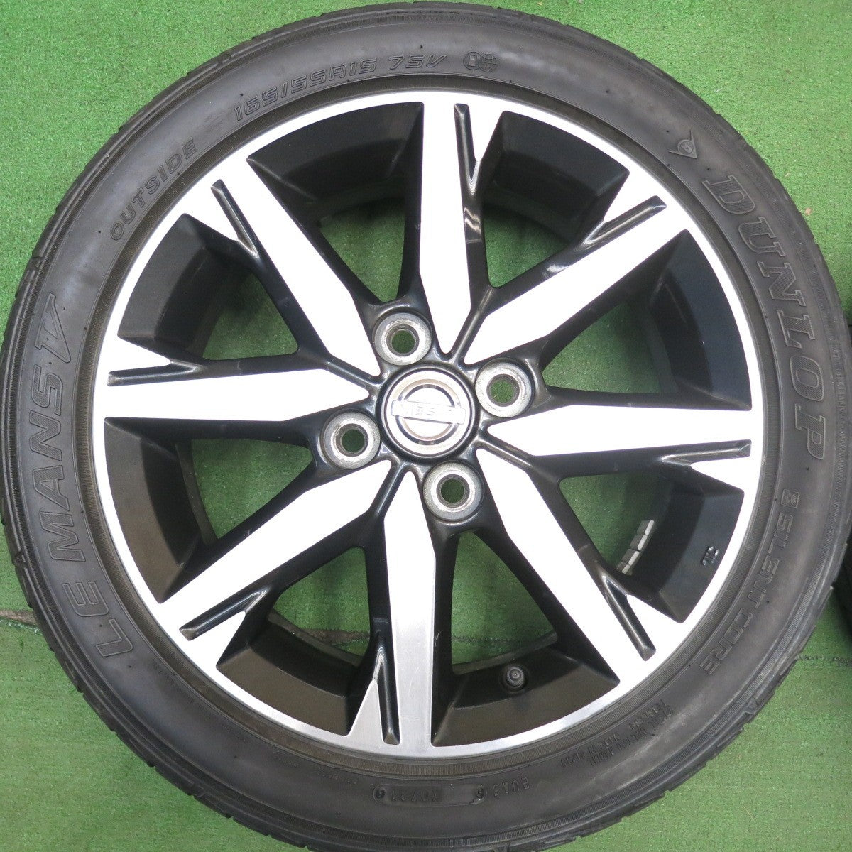 4本価格★日産 デイズ ルークス 純正 165/55R15 ダンロップ LE MANS V ルマン5 15インチ PCD100/4H★6041808HAノ
