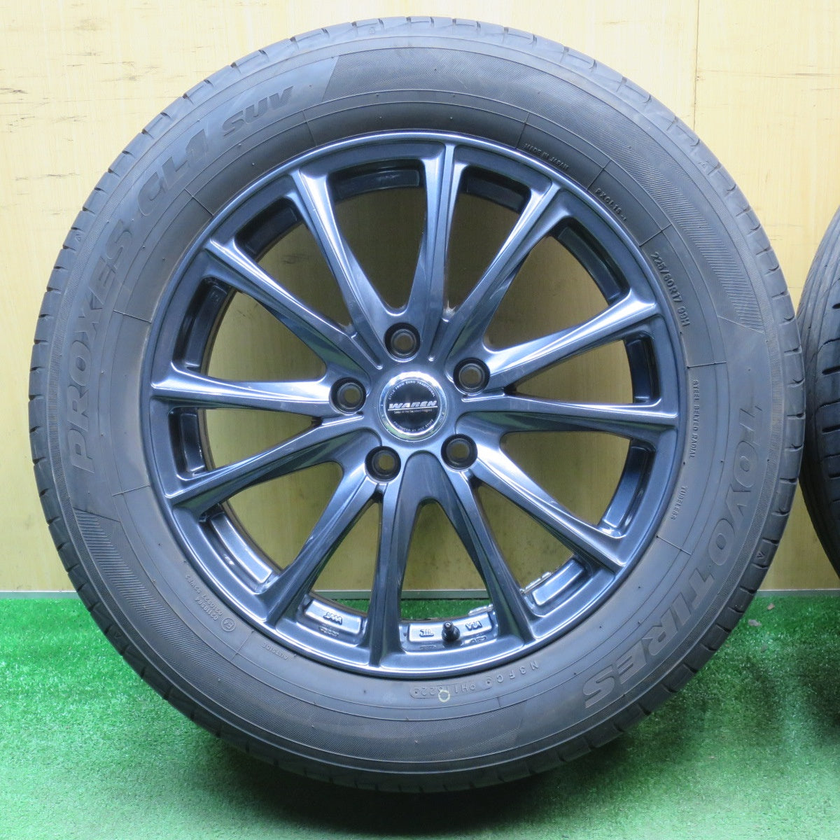 バリ溝！22年！キレイ！8.5分★225/60R17 トーヨー プロクセス CL1 SUV WAREN ヴァーレン 17インチ PCD114.3/5H★6021703NJノ