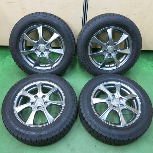 [送料無料] バリ溝！22年！キレイ！9.5分以上★スタッドレス 205/60R16 オートバックス ノーストレック N5 LEBEN レーベン 16インチ PCD114.3/5H★4100208SYス