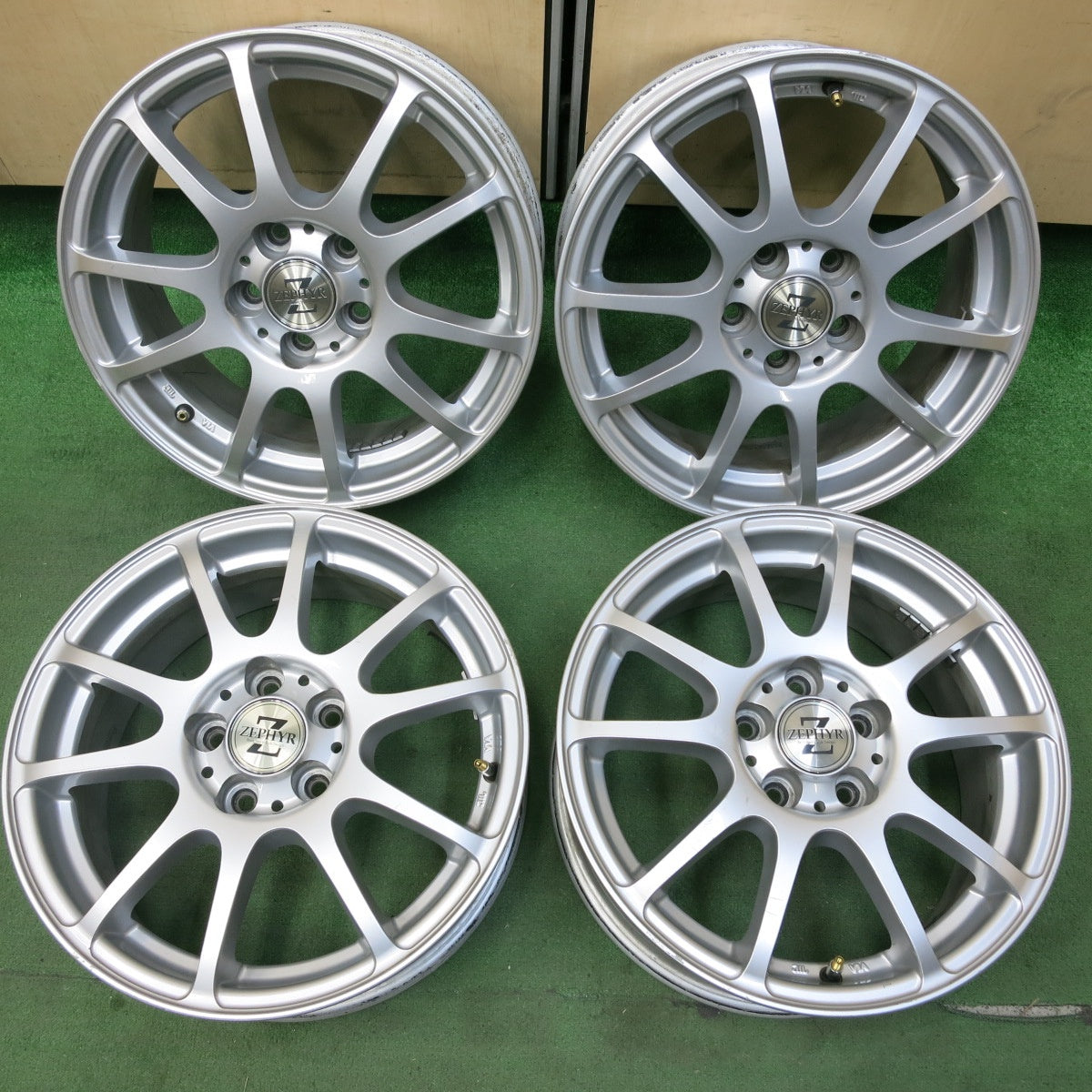 [送料無料] 4本価格★プリウス 等 ZEPHYR ゼファー インターミラノ 15インチ ホイール 15×6J PCD100/5H★4103108SYホ