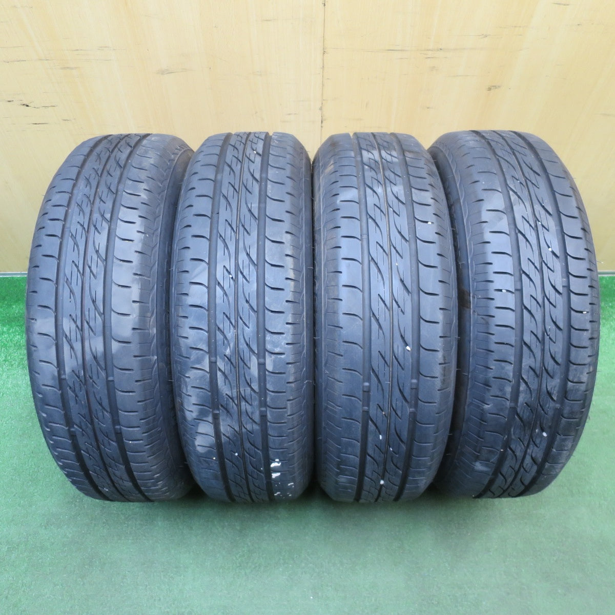 バリ溝！9.5分★ホンダ フィット 純正 175/65R15 ブリヂストン ネクストリー エコピア 15インチ FIT PCD100/4H★6032206NJノ