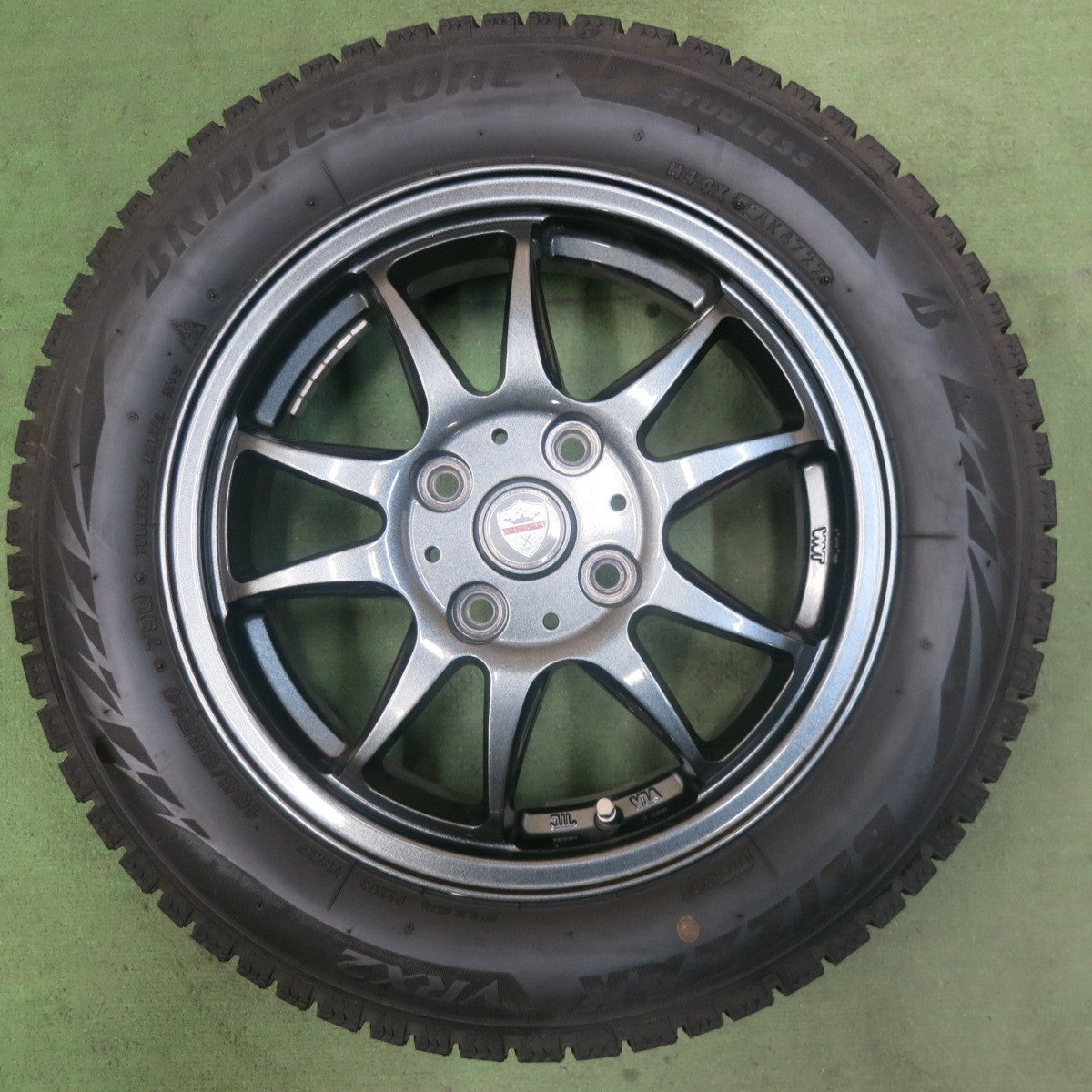 バリ溝！22年！キレイ！8.5分★スタッドレス 165/65R14 ブリヂストン ブリザック VRX2 ESTROSA EST-5T エステローザ 14インチ ハスラー ソリオ 等 PCD100/4H★5112902SKス