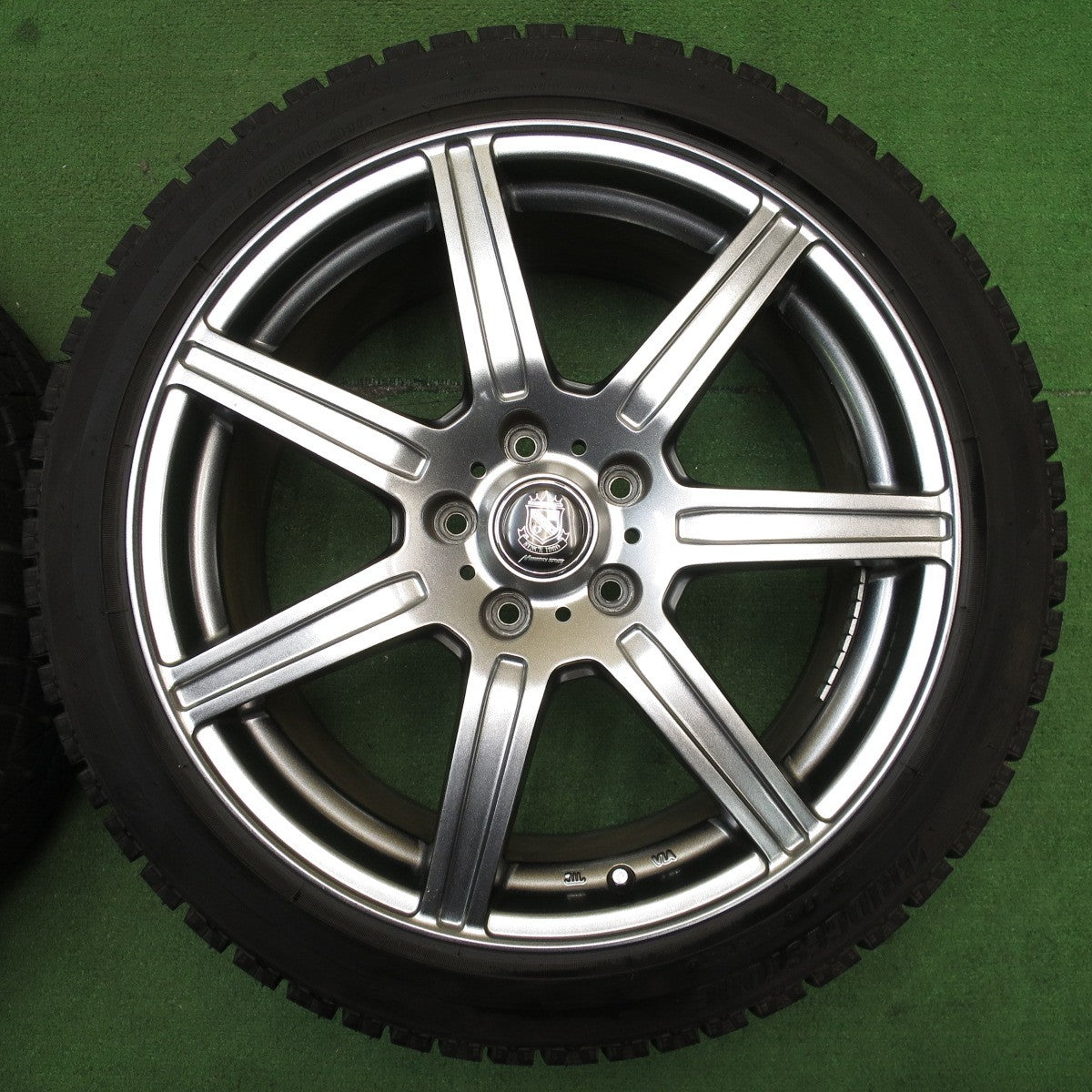 バリ溝！21年！キレイ！9.5分★スタッドレス 225/45R18 ブリヂストン アイスパートナー2 MANARAY SPORT マナレイ スポーツ 18インチ PCD114.3/5H★5052706NJス
