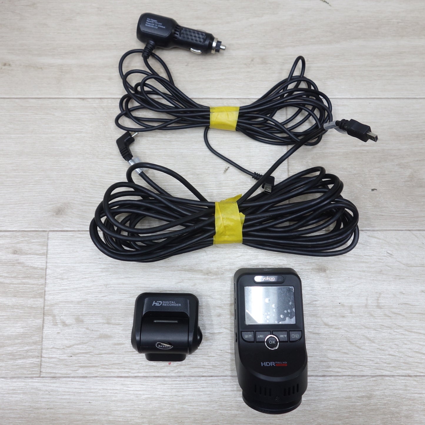 [送料無料] 付属品付き◆Yokoo 前後 カメラ ドライブレコーダー HDR FULL HD 1080P hdu 1080 ドラレコ◆