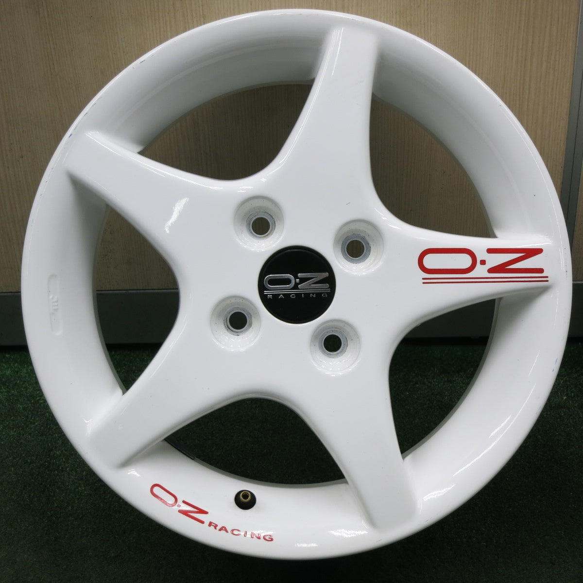 *送料無料* キレイ★スズキ カルタス 純正 O・Z RACING ホイール 14インチ 14×5.5JJ OZレーシング PCD100/4H★4061103NJホ