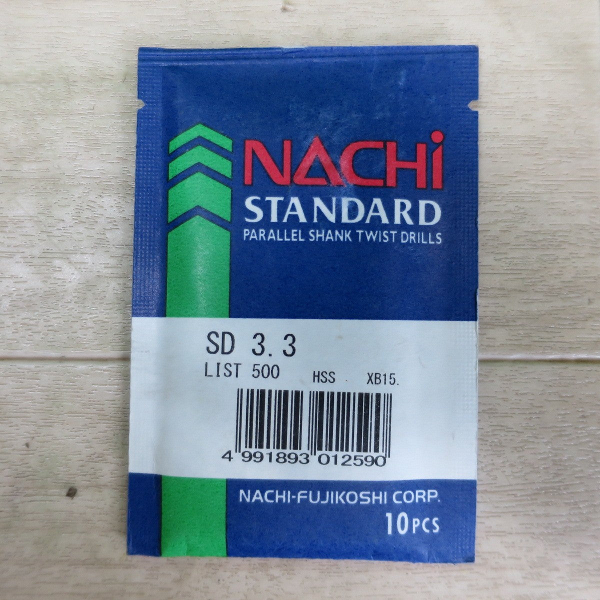 未使用！2袋まとめ売り☆NACHI ナチ スタンダード ドリル SD3.3 LIST 500 HSS XB15 / SD6.8 LIST 500 HSS XD27 各10本入り 鉄工用 工具☆
