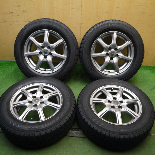 バリ溝！キレイ！9.5分★プリウス 等 195/65R15 スタッドレス トーヨー オブザーブ ガリット GIZ MiLLOUS ミルアス 15インチ PCD100/5H★5081803Hス