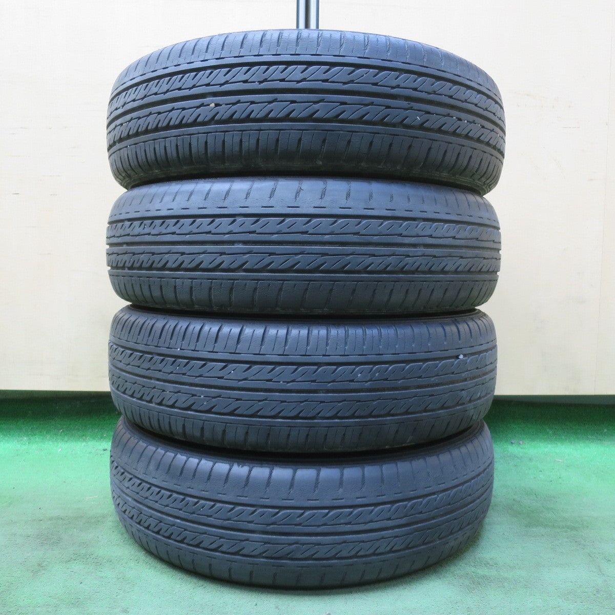 4本価格★ダイハツ ムーヴ タント 等 純正 155/65R14 グッドイヤー GT-Eco Stage 14インチ PCD100/4H★5091103イノ