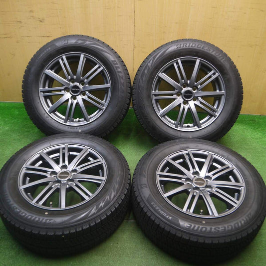 バリ溝！21年！キレイ！9分★プリウス 等 195/65R15 スタッドレス ブリヂストン ブリザック VRX2 BALMINUM バルミナ 15インチ PCD100/5H★5021213Hス