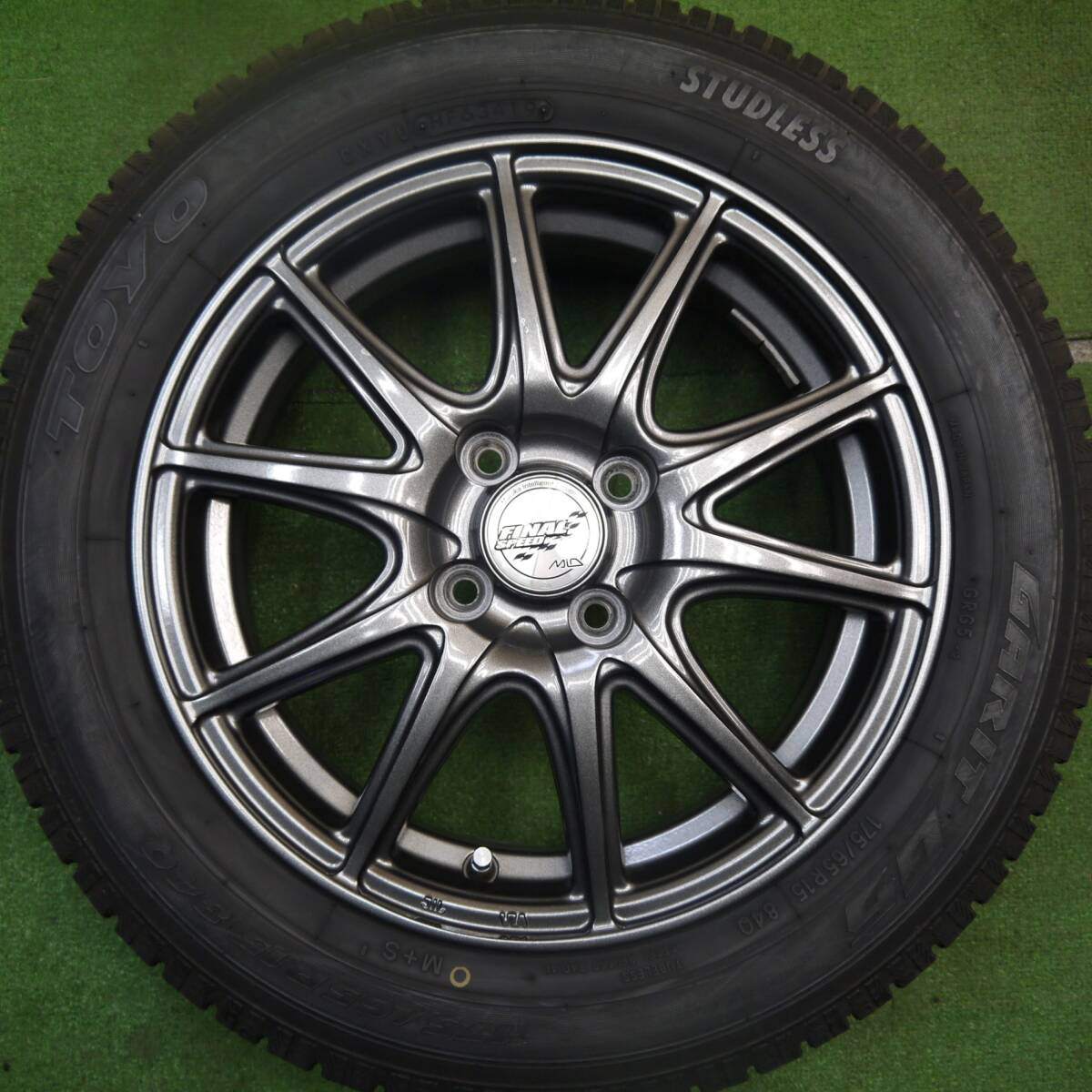 バリ溝！9.5分★スタッドレス 175/65R15 トーヨー ガリット G5 FINAL SPEED MiD ファイナルスピード 15インチ PCD100/4H★5032406Hス