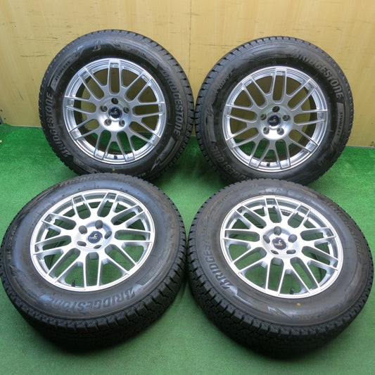 センサー付！バリ溝！23年！キレイ！9.5分★スタッドレス 235/65R18 ブリヂストン ブリザック DM-V3 Delmore LC.S デルモア 18インチ PCD114.3/5H★6011707HAス