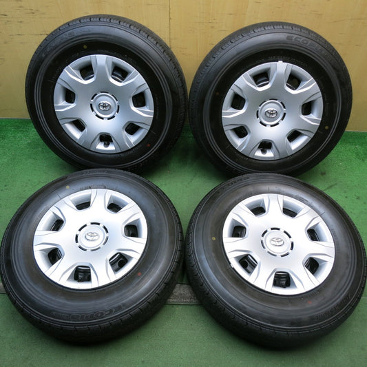 新車外し！25年★トヨタ 200系 ハイエース 純正 スチール 195/80R15 107/105S ブリヂストン エコピア RD613 15インチ PCD139.7/6H★5090602HAノ