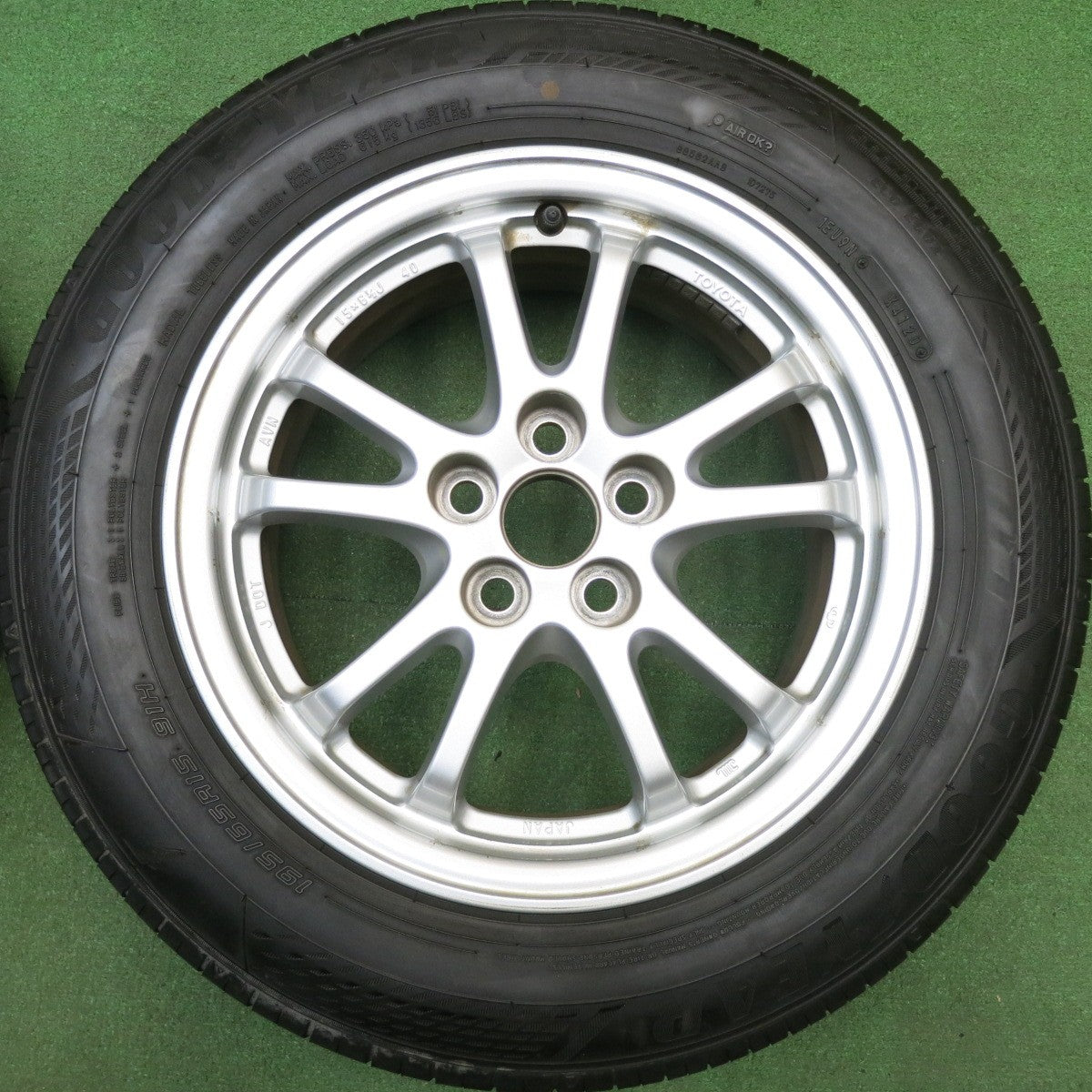 4本価格★トヨタ 50系 プリウス 純正 195/65R15 グッドイヤー EfficientGrip ECO EG02 15インチ PCD100/5H★6012513HAノ