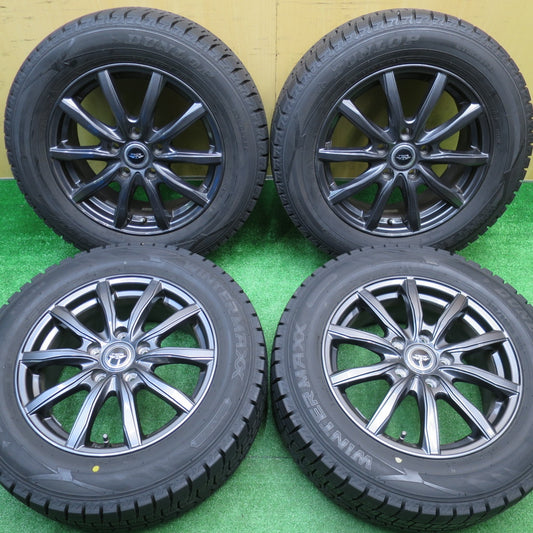 超バリ溝！23年！キレイ！9.5分以上★スタッドレス 215/60R16 ダンロップ ウインターマックス WM02 TEAD テッド 16インチ PCD114.3/5H★5102601NJス