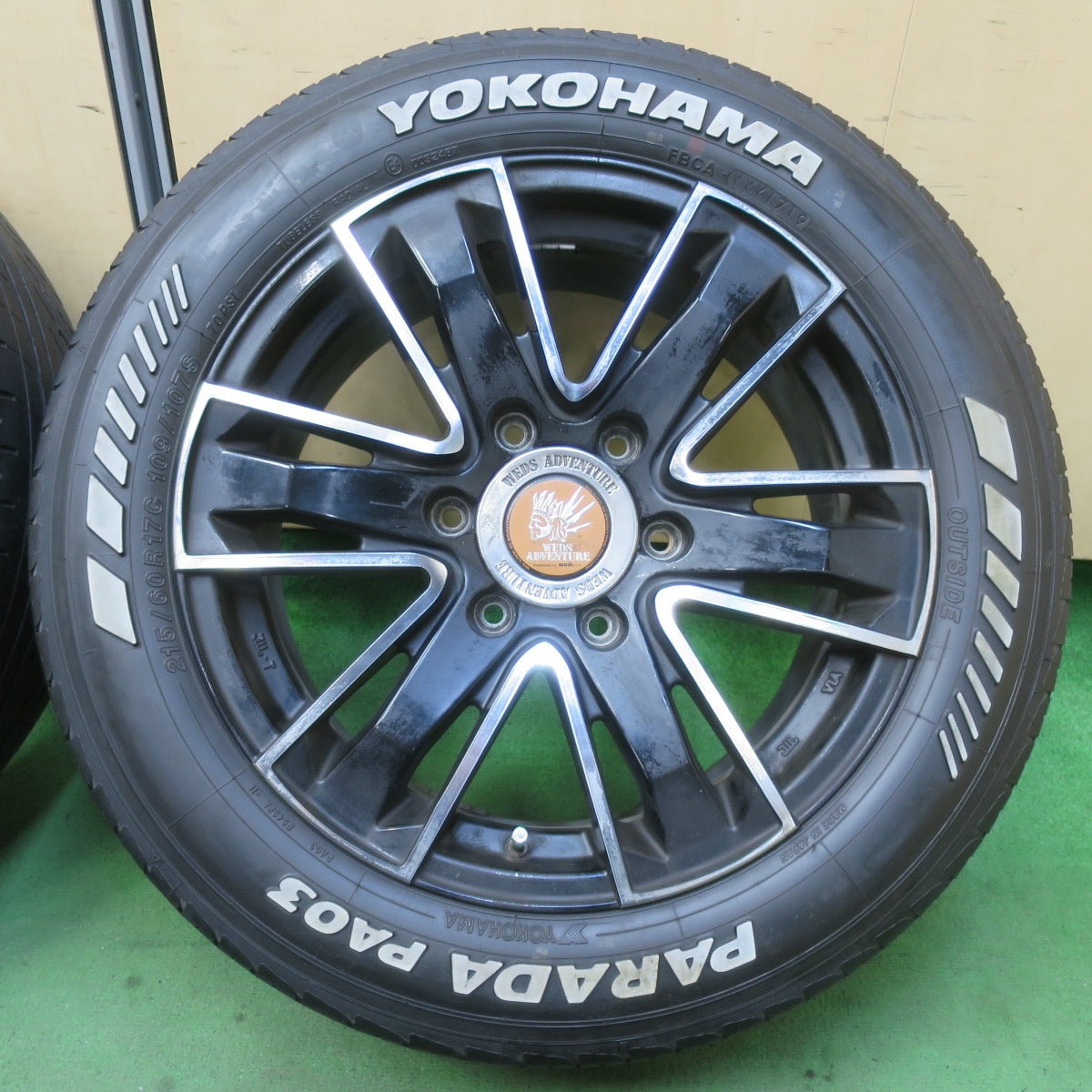 4本価格★ハイエース 等 WEDS ADVENTURE 215/60R17C 109/107S ヨコハマ PARADA PA03 ウェッズ アドベンチャー 17インチ PCD139.7/6H★5062403イノ