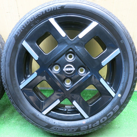 新車外し!25年◎日産 ルークス ハイウェイスター Gターボ 純正 165/55R15 ブリヂストン エコピア EP150 15インチ PCD100/4H◎6092703HAノ