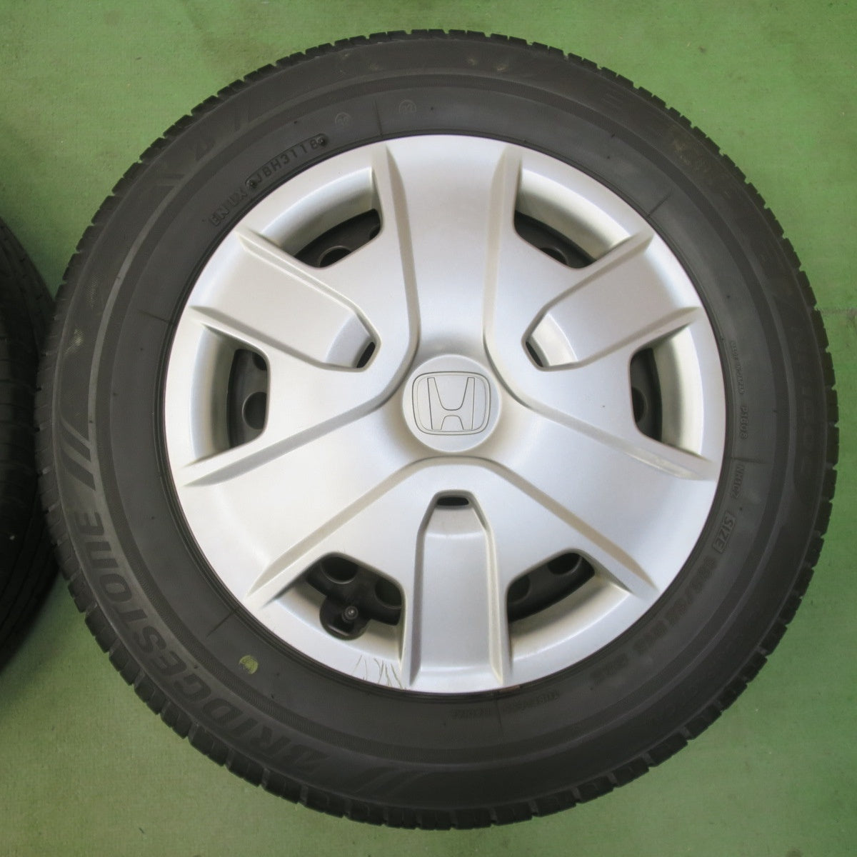 バリ溝！8.5分★ホンダ フリード 純正 スチール 185/65R15 ブリヂストン エコピア NH100C 15インチ PCD100/4H★6042605IMノ