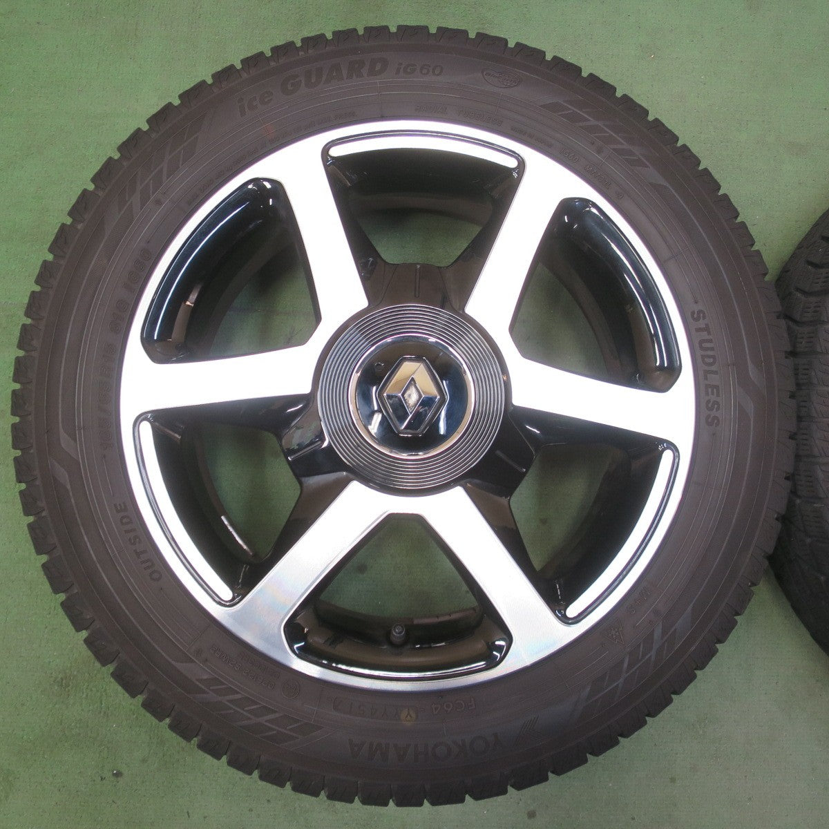 キレイ★ルノー トゥインゴ 純正 165/65R15 スタッドレス ヨコハマ アイスガード iG60 15インチ PCD100/4H★6040804イス