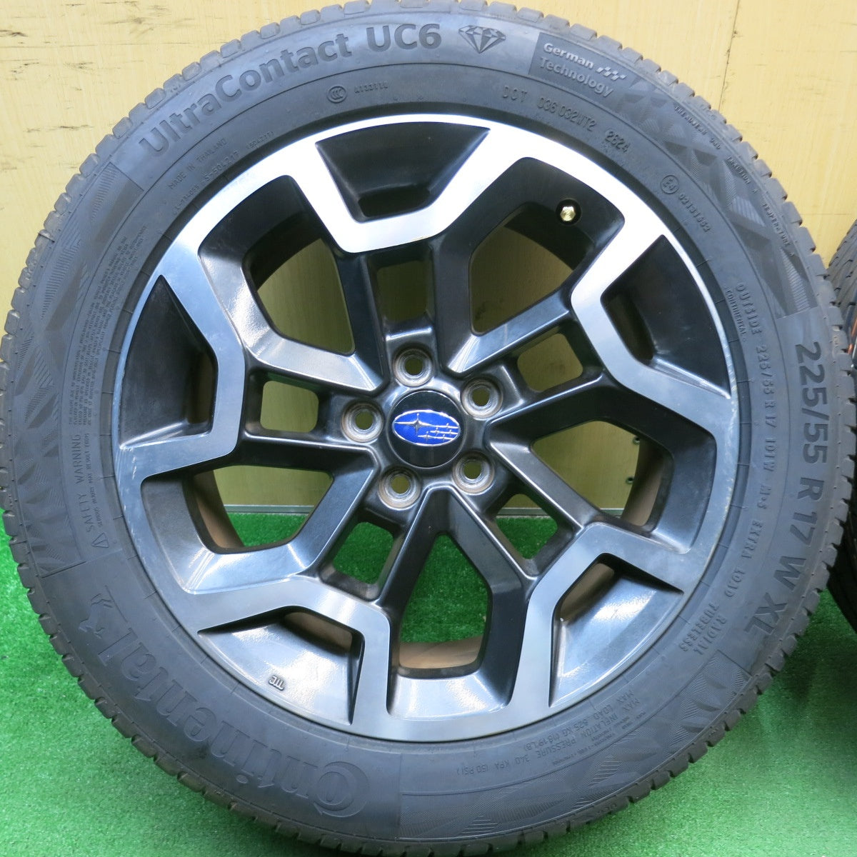 未使用！24年★スバル GP7 XV 純正 225/55R17 コンチネンタル ウルトラコンタクト UC6 17インチ PCD100/5H★5042203TNノ