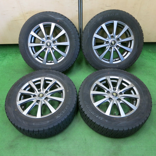 *送料無料* 4本価格★スタッドレス 195/65R15 ダンロップ ウインターマックス WM02 MANARAY SPORT マナレイ PCD114.3/5H★4061404ナス