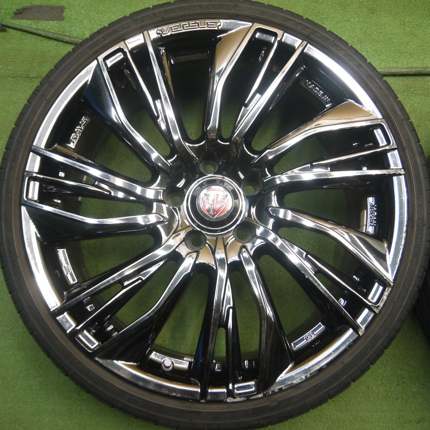 *送料無料* 4本！20年★RAYS VERSUS CONQUISTA 215/35R19 トライアングル SPORTEX TSH11 レイズ ベルサス コンキスタ PCD114.3/5H★4032509Hノ