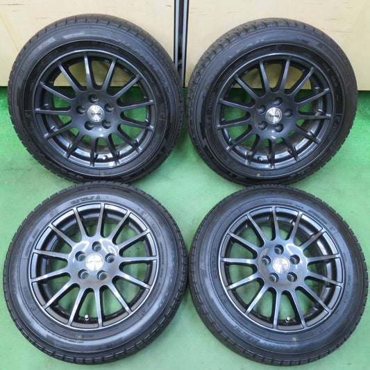 バリ溝！キレイ！9分★アウディ ワーゲン等 IRVINE F01 185/60R15 スタッドレス グッドイヤー アイスナビ ZEA2 アーヴィン 15インチ PCD100/5H★5031702イス