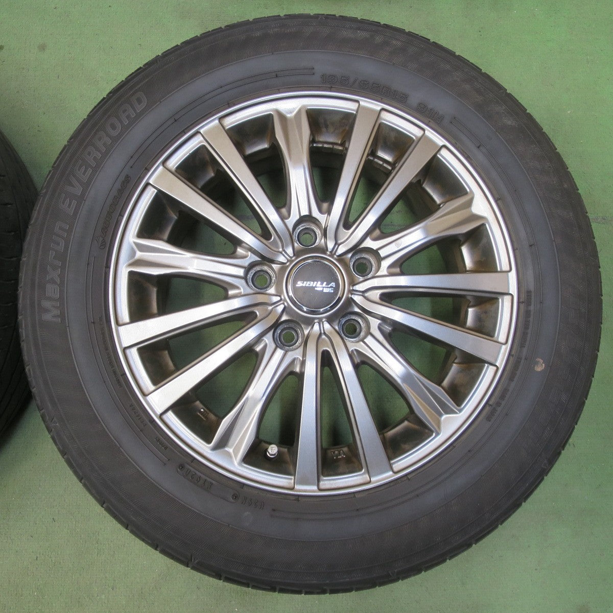 4本価格★195/65R15 オートバックス Maxrun EVERROAD SIBILLA NEXT W5 シビラ ネクスト 15インチ PCD114.3/5H★6051207イノ