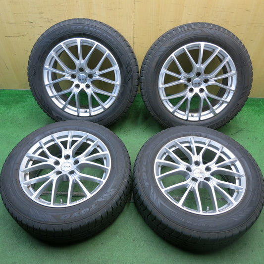 バリ溝！キレイ！9.5分★スタッドレス 225/60R18 トーヨー ウインター トランパス TX R-FORGED LEVIS LA STRADA 阿部商会 18インチ PCD114.3/5H★5080701HAス