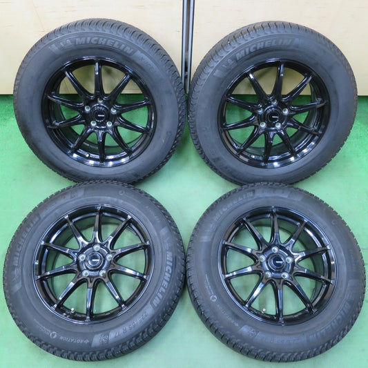 バリ溝！キレイ！9分★G-SPEED スタッドレス 225/65R17 ミシュラン X-ICE3+ Gスピード 17インチ PCD114.3/5H★5032006イス