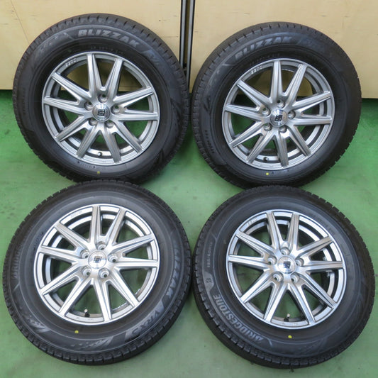 バリ溝！23年！キレイ！9.5分以上★プリウス 等 195/65R15 スタッドレス ブリヂストン ブリザック VRX3 SEIN SS ザイン 15インチ PCD100/5H★6033107イス