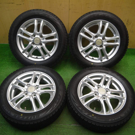 バリ溝！22年！キレイ！9.5分以上★スタッドレス 155/65R14 ブリヂストン ブリザック VRX2 Linz 14インチ PCD100/4H★4122307Hス