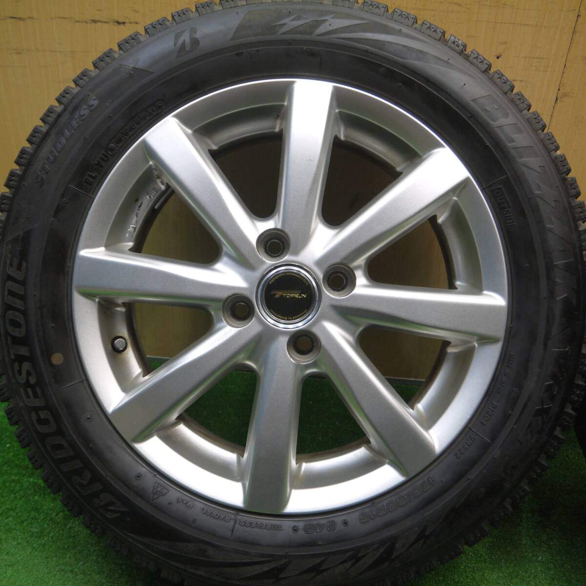 キレイ！20年★スタッドレス 175/65R15 ブリヂストン ブリザック VRX2 TOPRUN トップラン 15インチ PCD100/4H★4121309Hス