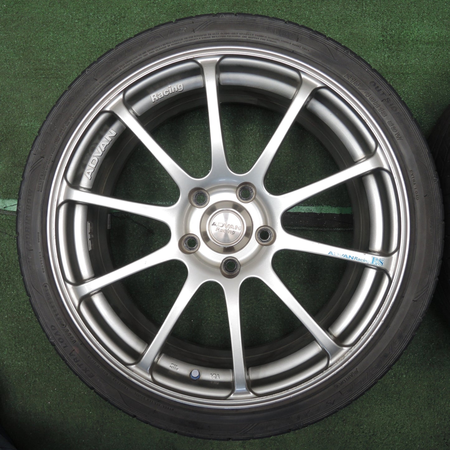 *送料無料* 4本価格★ADVAN Racing RS 215/40R18 グッドイヤー イーグル LS EXE アドバンレーシング 18インチ PCD114.3/5H★4030409NJノ