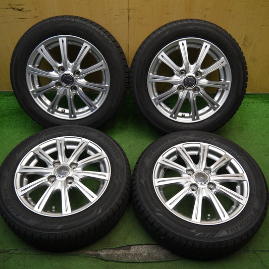 バリ溝！キレイ！8.5分★スタッドレス 155/65R14 ヨコハマ アイスガード iG60 MiLLOUS ミルアス 14インチ PCD100/4H★5060407Hス