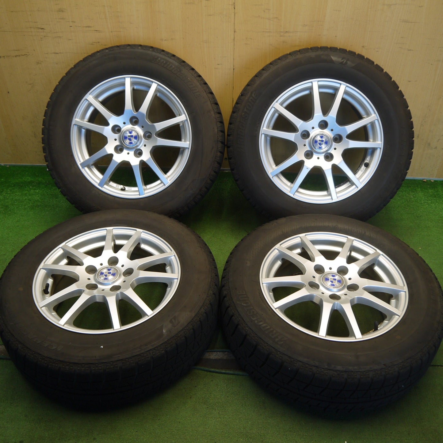 キレイ！23年◎スタッドレス 195/65R15 ブリヂストン アイスパートナー2 GMach 15インチ PCD114.3/5H◎6081706Hス