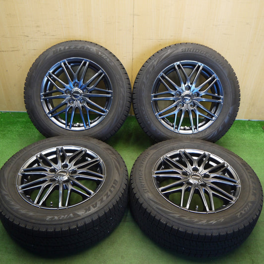 バリ溝！24年！キレイ！9.5分★スタッドレス 215/60R16 ブリヂストン ブリザック VRX2 SIBILLA NEXT W45 シビラ 16インチ PCD114.3/5H★6051511Hス