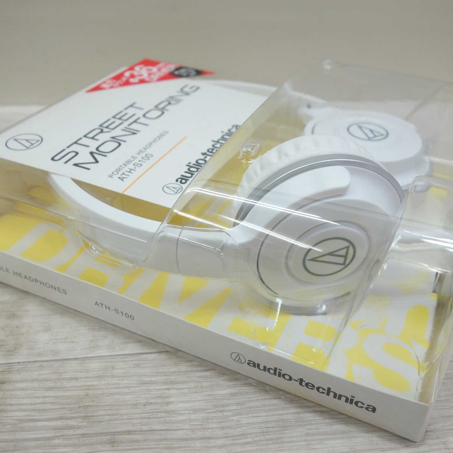 [送料無料] 未使用☆audio-technica ヘッドフォン ATH-S100 有線 ヘッドホン オーディオテクニカ 白 ホワイト☆