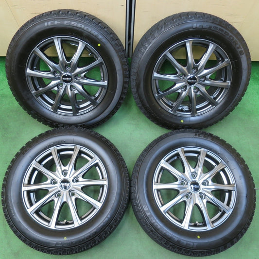 超バリ溝！22年！キレイ！ほぼ10分★スタッドレス 195/65R15 アイスエスポルテ EuroSpeed MANARAY SPORT ユーロスピード 15インチ PCD114.3/5H★5012909イス