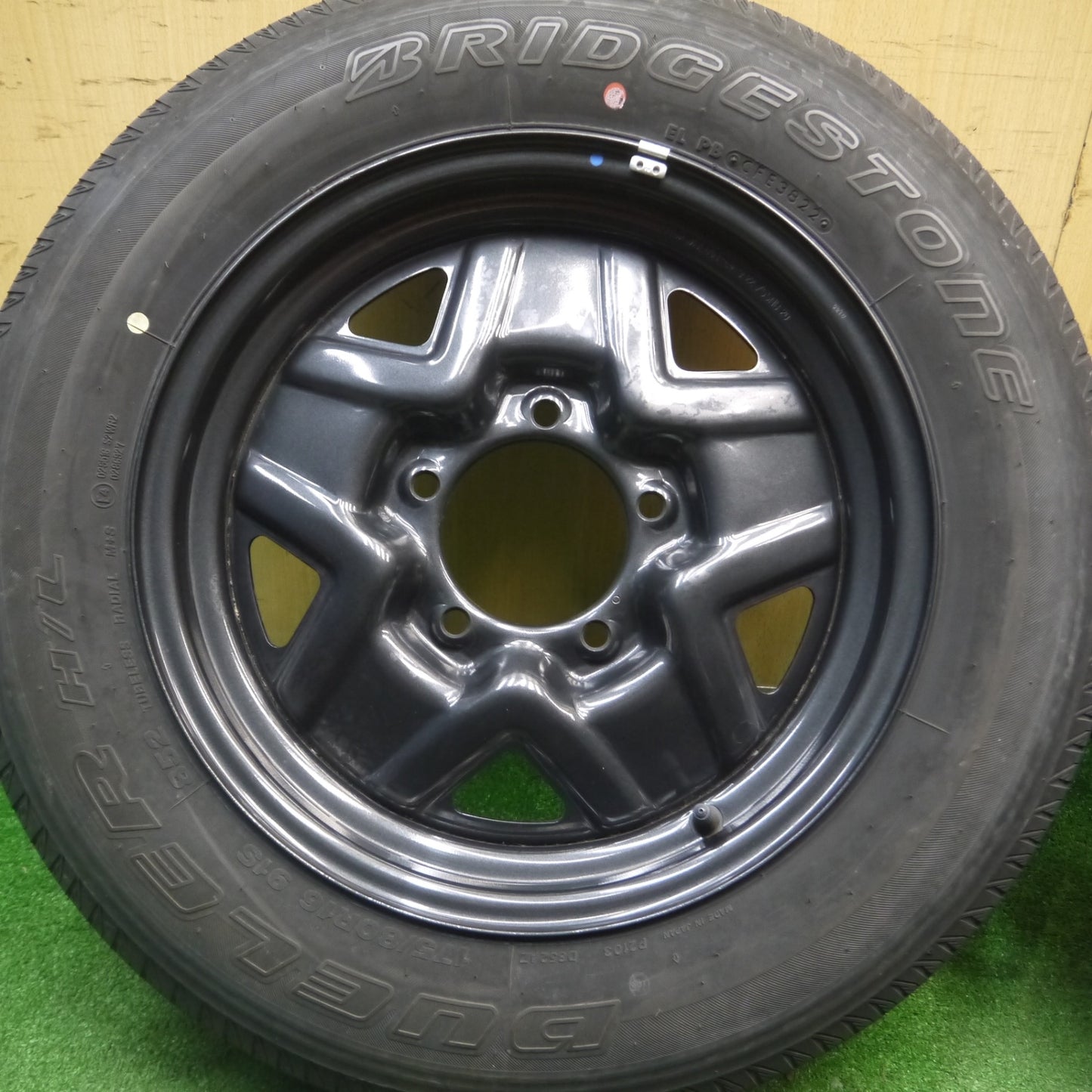 [送料無料] バリ溝！22年！キレイ！9分★スズキ JB64 ジムニー 純正 スチール 175/80R16 ブリヂストン デューラー H/L 852 16インチ PCD139.7/5H★5021212Hノ
