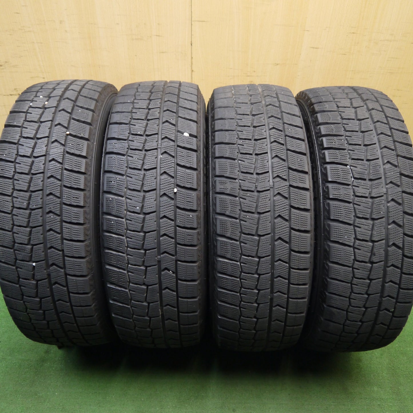 バリ溝！23年！キレイ！9.5分★スタッドレス 225/60R17 ダンロップ ウインターマックス WM02 ZACK JP-325 MONZA ザック 17インチ PCD114.3/5H★5062504Hス