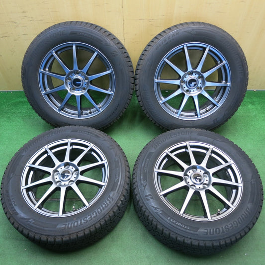 バリ溝！22年！キレイ！9分★スタッドレス 225/60R17 ブリヂストン ブリザック DM-V3 Ti WHEELS 社外 アルミ 17インチ PCD114.3/5H★6052302HAス