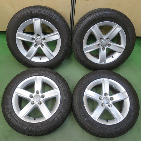 バリ溝！キレイ！9分★アウディ A4 純正 225/55R16 スタッドレス ミシュラン X-ICE XI3 16インチ PCD112/5H★6051902イス