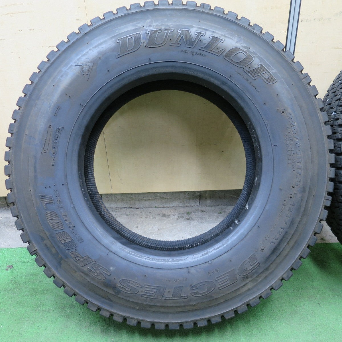 バリ溝！23年！9分！2本◎トラック タイヤ 225/80R17.5 123/122L スタッドレス ダンロップ デクテス SP001 DECTES 17.5インチ◎6100604NGスタ