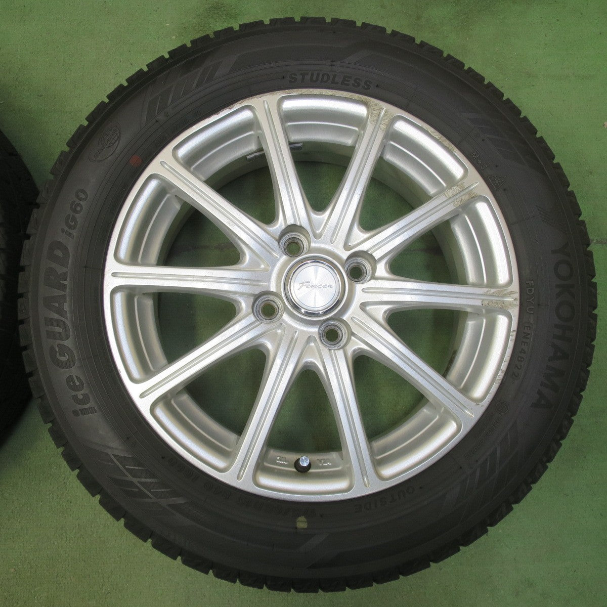 バリ溝！22年！9分◎スタッドレス 175/65R15 ヨコハマ アイスガード iG60 Fencer フェンサー 15インチ PCD100/4H◎6081206イス