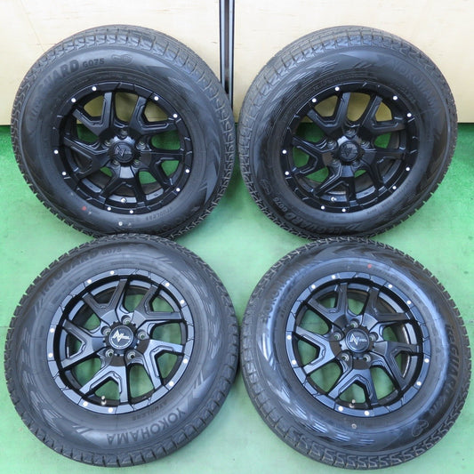 バリ溝！23年！キレイ！9.5分以上★NITRO POWER DERINGER 225/70R16 スタッドレス ヨコハマ アイスガード G075 ナイトロパワー デリンジャー 16インチ PCD114.3/5H★5032405イス