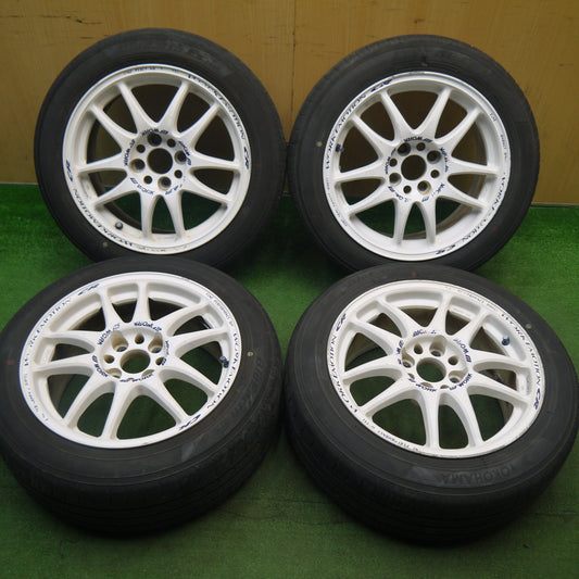 4本価格！22年★WORK EMOTION CR Kai 改 185/55R15 ヨコハマ BluEarth-ES ES32 15インチ ワーク エモーション PCD100/4H★6021611Hノ