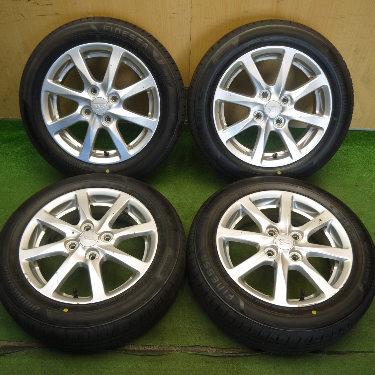 ほぼ未使用！26年◎ダイハツ タント ムーヴ 純正 155/65R14 ブリヂストン FINESSA フィネッサ 14インチ PCD100/4H◎6071506Hノ