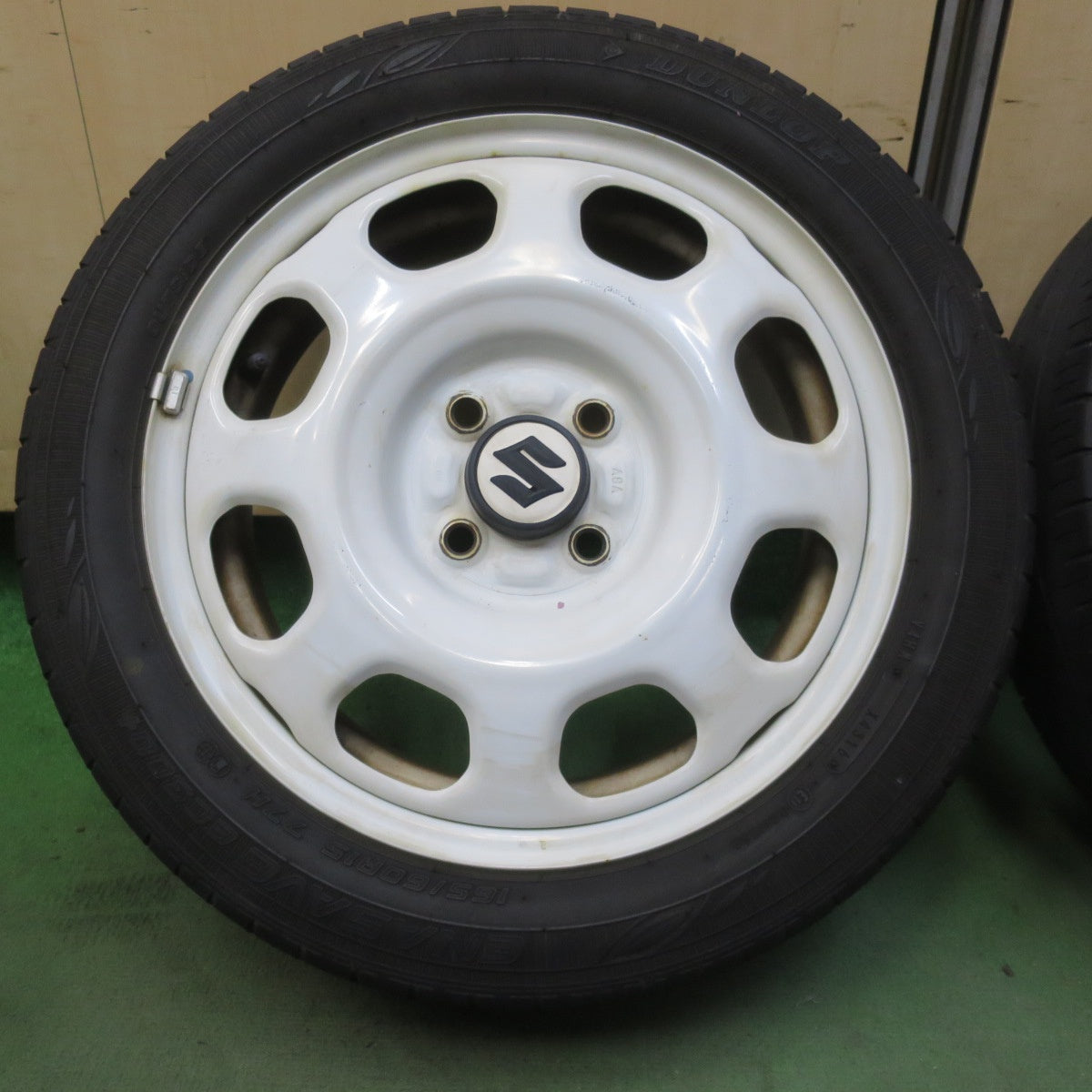 4本価格◎スズキ ハスラー 純正 スチール 165/60R15 ダンロップ エナセーブ EC300+ 15インチ PCD100/4H◎6101204イノ